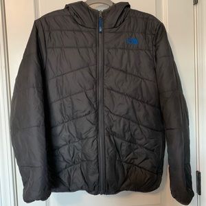 Big kids Reversible the North Face puff jacket